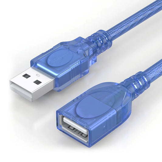 EXTENSION USB CABLE 2.0 MALE/FEMALE SUPER HIGH QUALITY FULL COPPER ULTRA HIGH TRANSFER SPEED