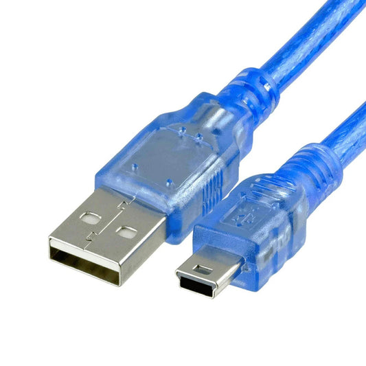 USB TO MINI USB 5 PINS CABLE 2.0 / 1.5M SUPER HIGH QUALITY FULL COPPER ULTRA HIGH TRANSFER SPEED